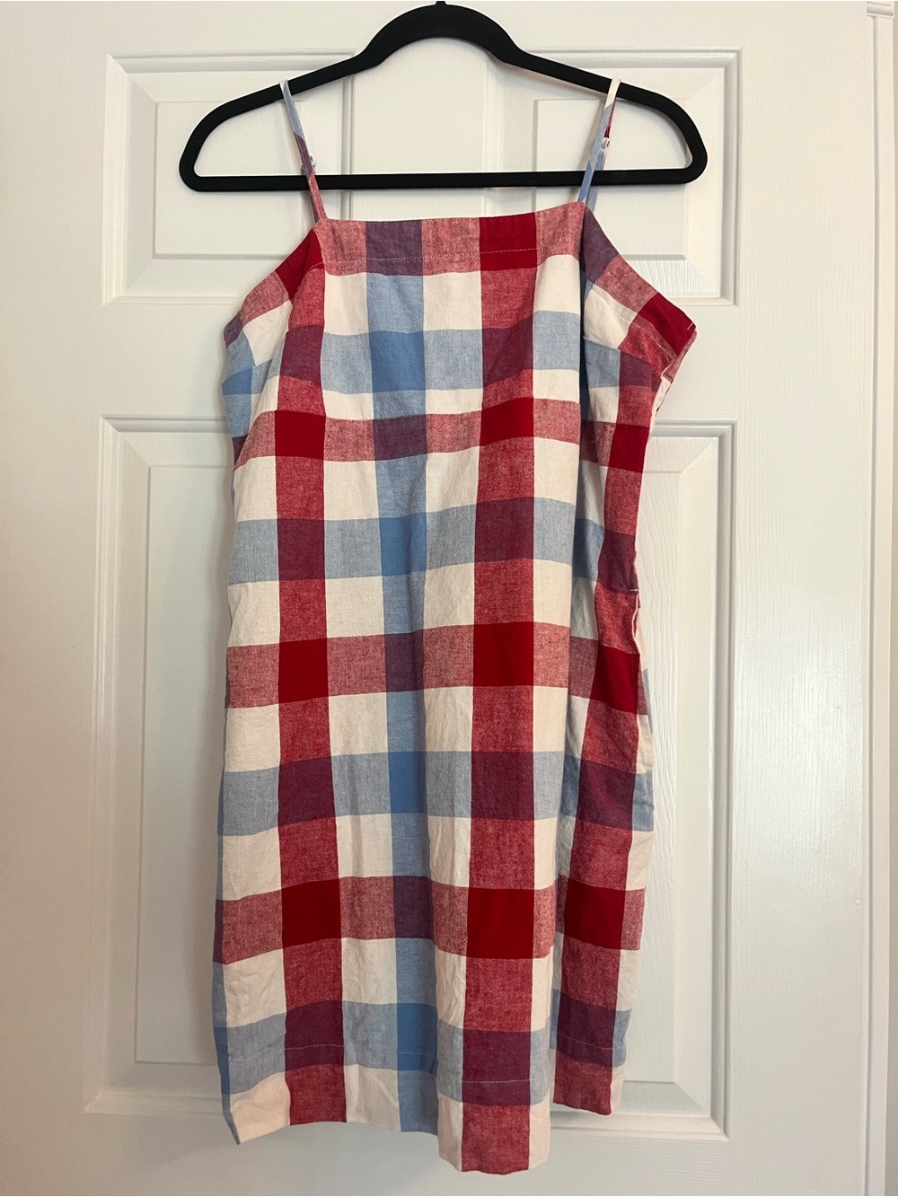 Women’s Red, Blue & White Ty Check Sundress